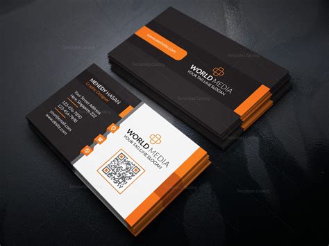 Stylish Business Card Design Template In Eps Format 001622 Template