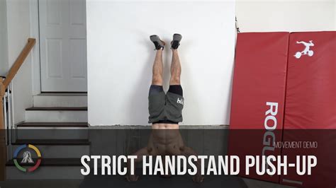 Strict Handstand Push Up Movement Demo Youtube