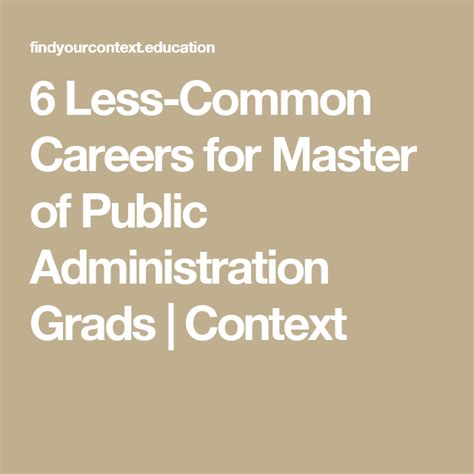 Public administration as described by frederick camp mosher is three steps removed from the people. 6 Less-Common Careers for Master of Public Administration ...