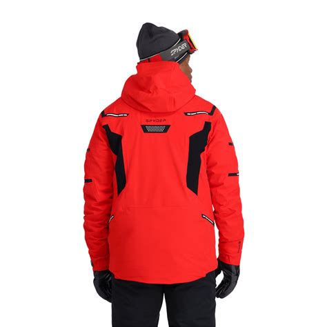 Pinnacle Insulated Ski Jacket Volcano Red Mens Spyder