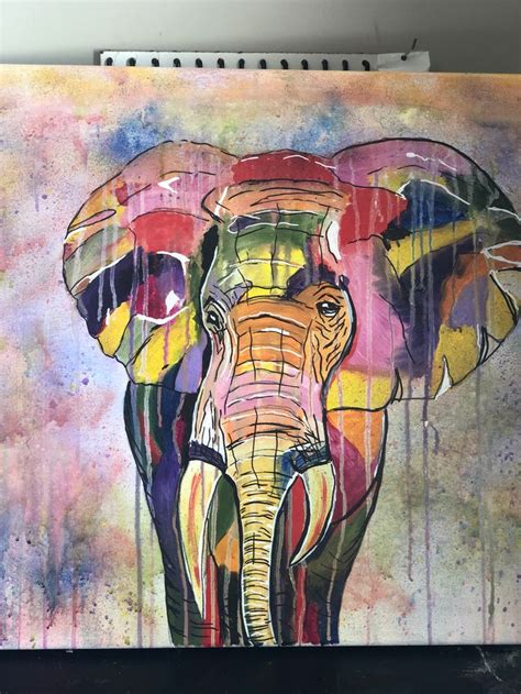 Abstract Elephant Painting Elephant Painting Abstract Elephant Painting