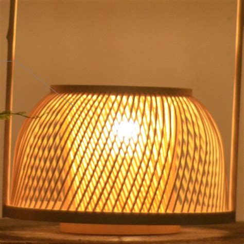 Arturest Japanese Handicraft Desk Lamp Bamboo Artistic Table Etsy