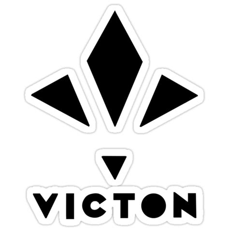 Victon Logo Stickers By Bballcourt Redbubble
