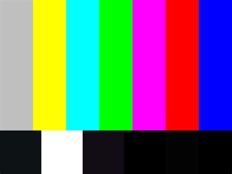 Color Bar Generator Television And Monitor Test Pattern
