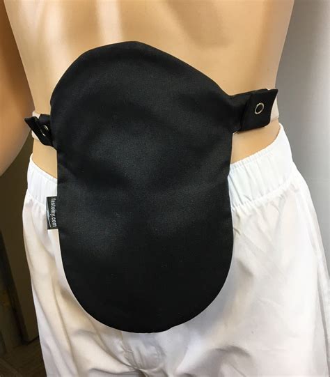 Black Ostomy Colostomy Pouch Bag Cover Snaps On For Use With Convatec