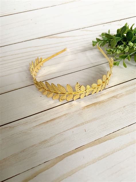 Gold Leaf Headbands Gold Ivy Headband Simple Headband Etsy