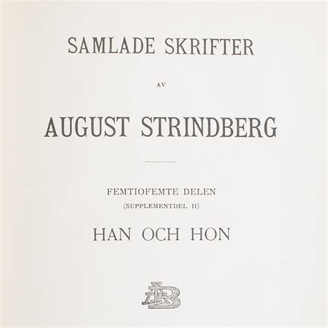 Bokverk 55 Volymer Samlade Skrifter Av August Strindberg Albert Bonniers Förlag Stockholm