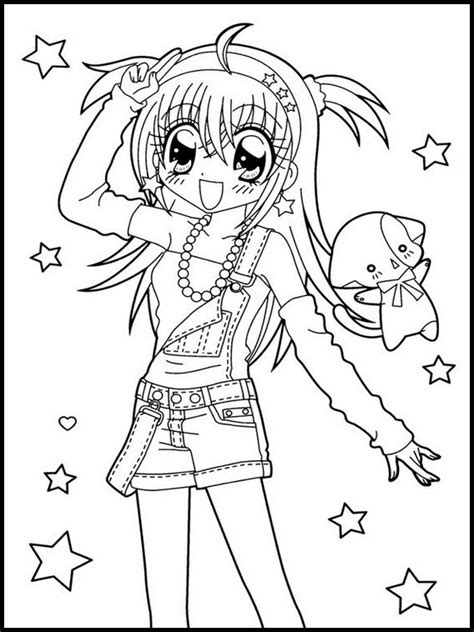 Kirarin Revolution 32 Printable Coloring Pages For Kids 색칠 공부 자료 색칠책