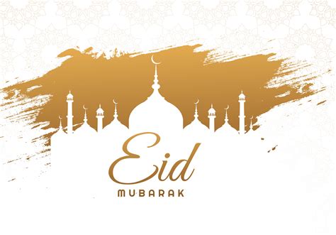 Islamic Eid Mubarak Metallic Gold Background 1052062 Vector Art At Vecteezy