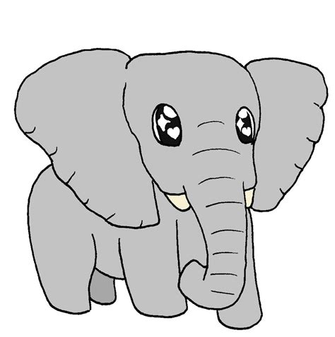 Little Elephant Drawing Free Download On Clipartmag