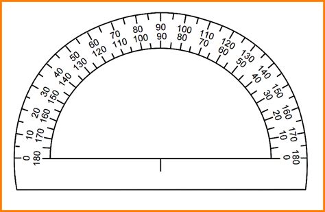 Full Page Free Printable Printable Protractor