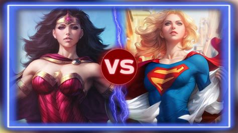 Wonder Woman Vs Supergirl Dc Vs Dc Super Battles Youtube