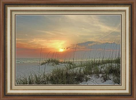 Sunset Over The Gulf Framed Print By Hh Photography Of Florida Fine