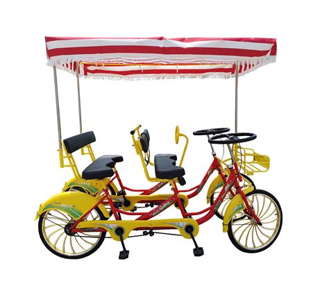 High Quality Whosale 4 Seater Quadricycle 4 People Surrey Bike View