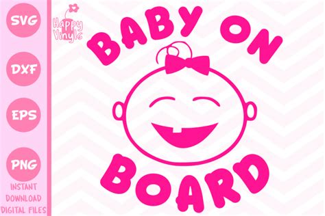 Baby Svg Baby On Board Girl Svg Cute Svg Svgs Design