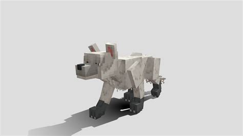 Dog Puppy Animated Minecraft Model Buy Royalty Free 3d Model By