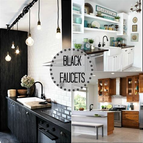 Photo about elegant black kitchen sink with silver faucet in stylish kitchen interior with wooden walls. I Need Your Thoughts: Black or Silver Kitchen Faucet ...