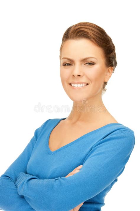 Happy And Smiling Woman Stock Photo Image Of Closeup 40000346
