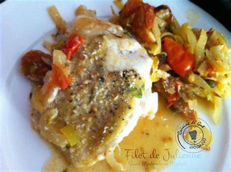 Filet de Julienne sauce moutarde au Massalé CUISINE DE GUT