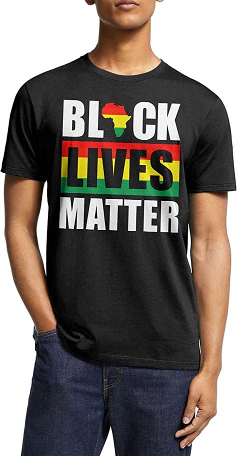 Blm Black Lives Matter Mens Short Sleeve T Shirt 100 Cotton Round