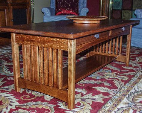 Hand Crafted Arts And Crafts Coffee Table By Bench Dog Woodworks