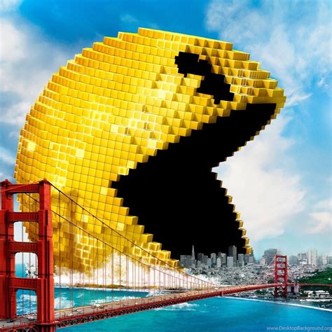 Download Wallpapers 1024x1024 Pixels Pacman Bridge Invasion Ipad