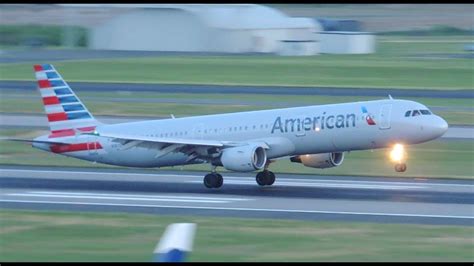 American Airlines Airbus A321 211 N187us Landing In Pdx Youtube