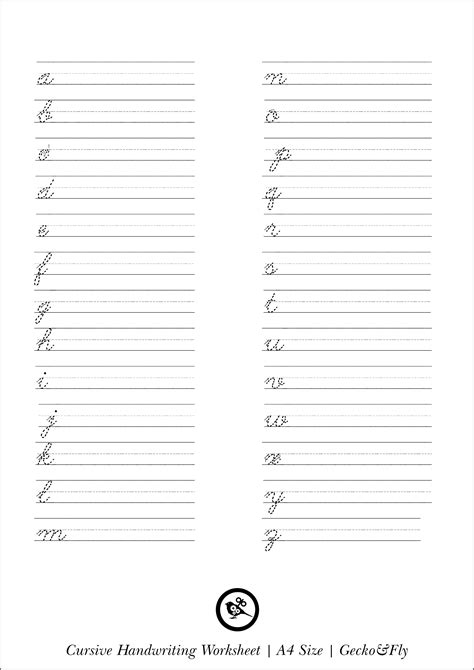 Free Printable Handwriting Sheets