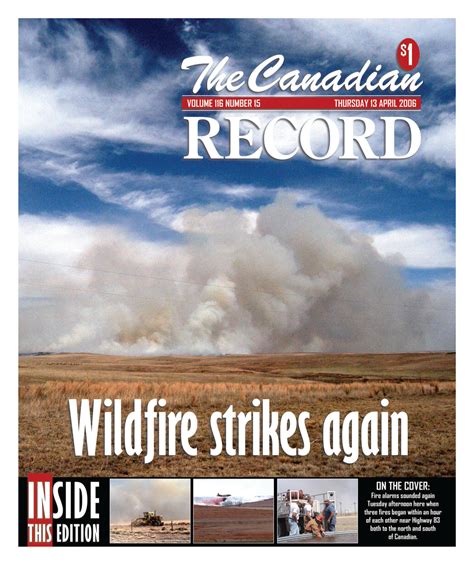 The Canadian Record Canadian Tex Vol 116 No 15 Ed 1 Thursday