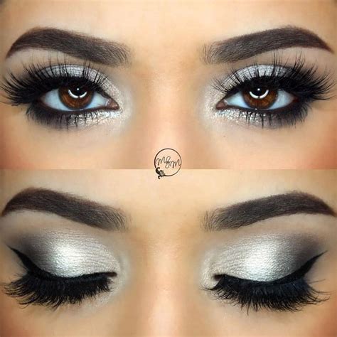 20 Chic Smokey Eye Makeup Ideas That Looks Great Silver Makeup