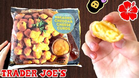 Breaded Cheddar Cheese Curds Trader Joes Product Review Youtube