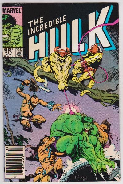 1985 The Incredible Hulk 313 Issue Marvel Comics Property Room