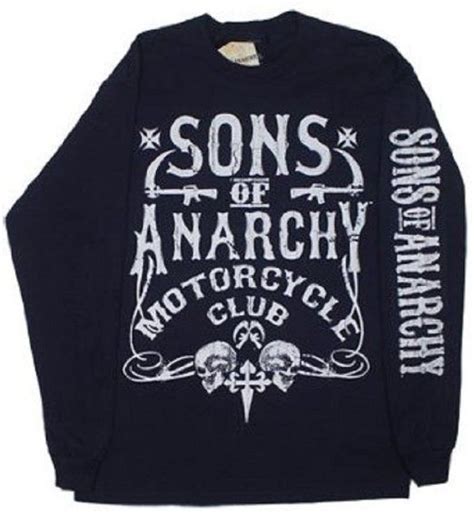 Bold Motor Club Sons Of Anarchy Long Sleeve T Shirt Navy