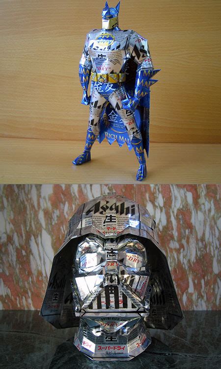 Top 10 Coolest Geek Sculptures Made Entirely From Cans Techeblog