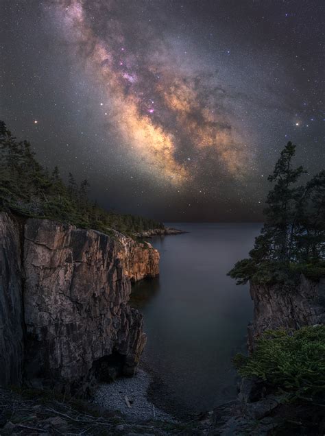 Milky Way Rising Over An Incredible Location In Acadia National Park