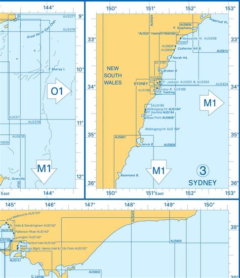 Admiralty Charts N W Australia Torres Strait Sydney Bass Strait