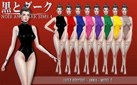 Sims 4 Noir Flesh In Latex Clothing Series Update 29052017
