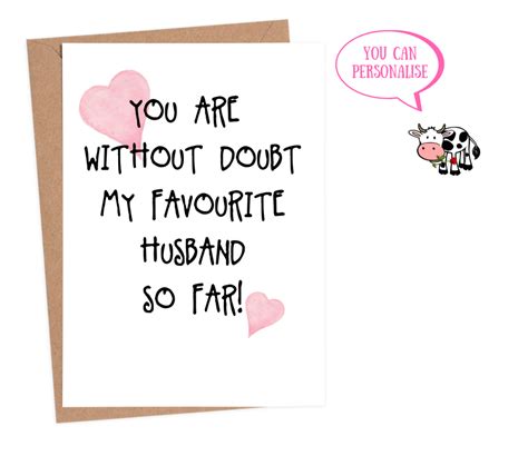 Funny Valentines Cards Husband Personalised Valentines Cards Speedy