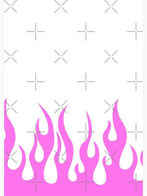 Solid Pink Flames Y2k Aesthetic Cute Baddie Spiral Notebook For Sale