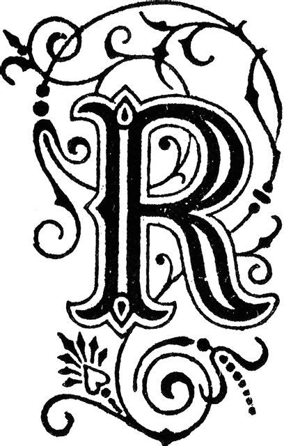 R Letter Clipart Etc Fancy Letters Letter R Tattoo Decorative