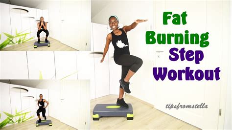 step workout full fat burning cardio and strength routine aerobic step workout youtube