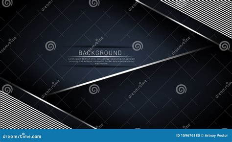 Dark Blue Background That Overlaps With A Line Stock Vector