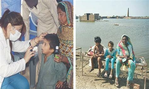 سندھ کھلے آسمان تلے زندگی گزارنے والے سیلاب زدگان وبائی امراض کا شکار Pakistan Dawnnews