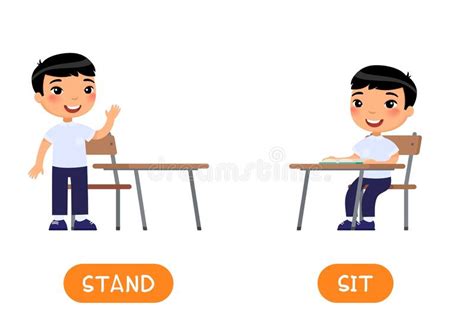 Stand Sit Stock Illustrations 4016 Stand Sit Stock Illustrations