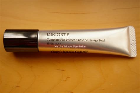 Cosme Decorte Complete Flat Primer Is A Nice Foundation Primer Cherry