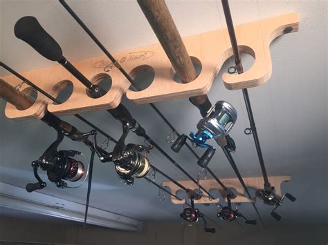 Great savings & free delivery / collection on many items. Ceiling Mounted Rod Rack - Holds 6 Rods - FREE SHIPPING ...