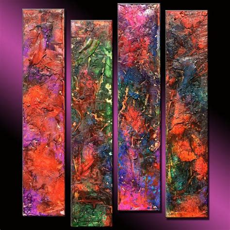 Abstract Painting Textured Colorful Wall Art Painting Abstract Art