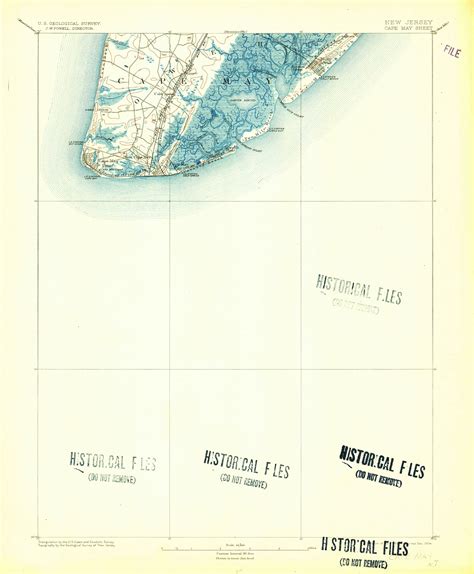 Cape May New Jersey 1893 1904 Usgs Old Topo Map 15x15 Quad Old Maps