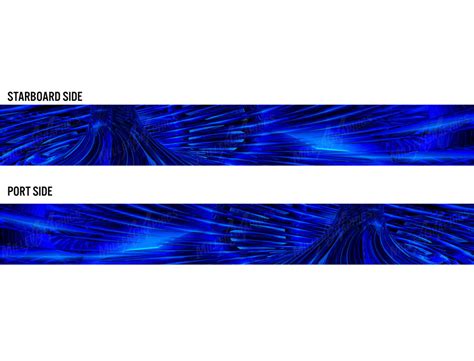 Cyclone Blue Boat Wrap Kit Miller Graphics