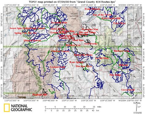 Utah Trails Map
